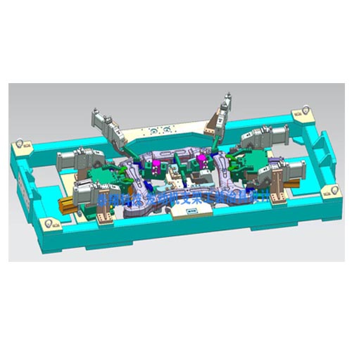 泰翔发动机支架焊接夹具设计图