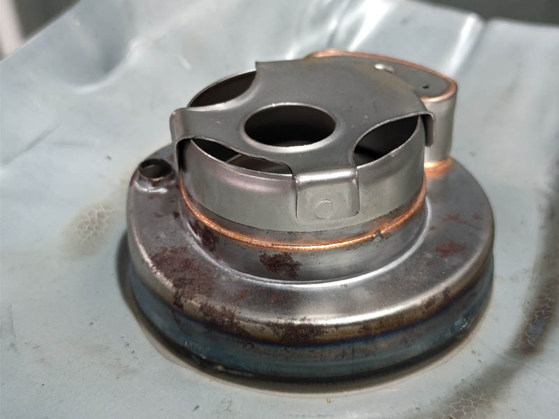 摩托车油箱盖不锈钢激光焊接