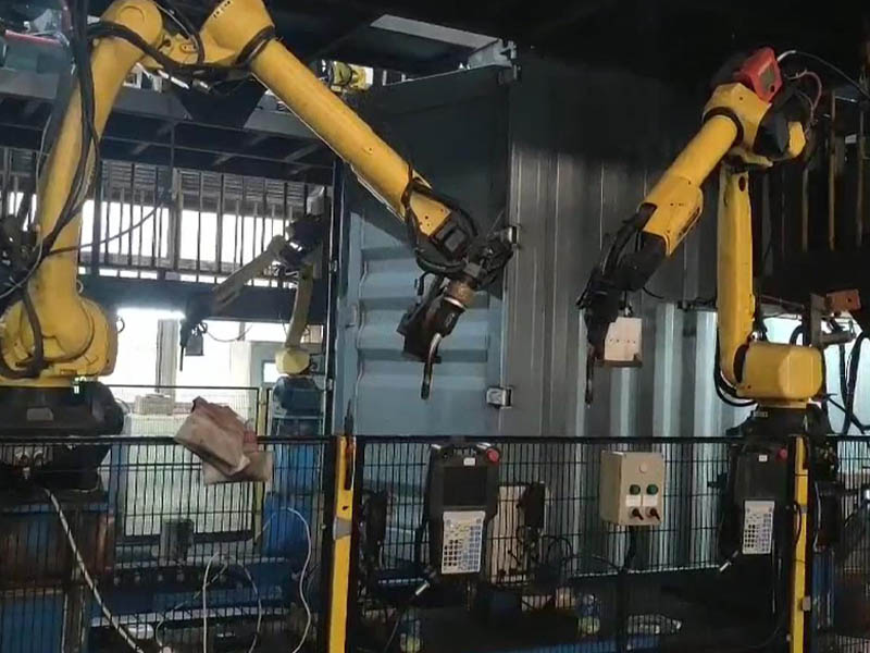 波纹板集装箱焊接工作站